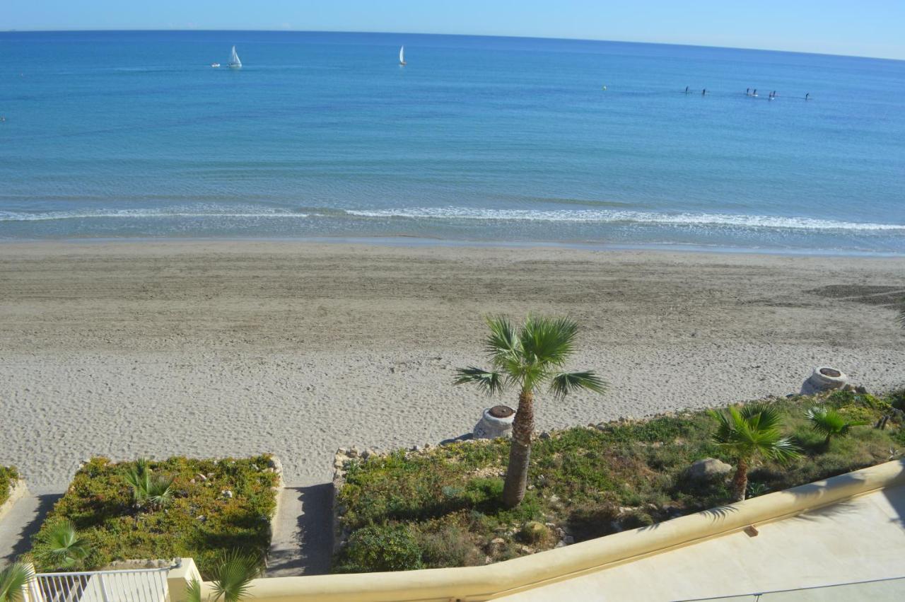 Maravilloso Apartamento Amanecer Cabo A Pie De Playa Y Mar En Chalet Roquetes 알리칸테 외부 사진