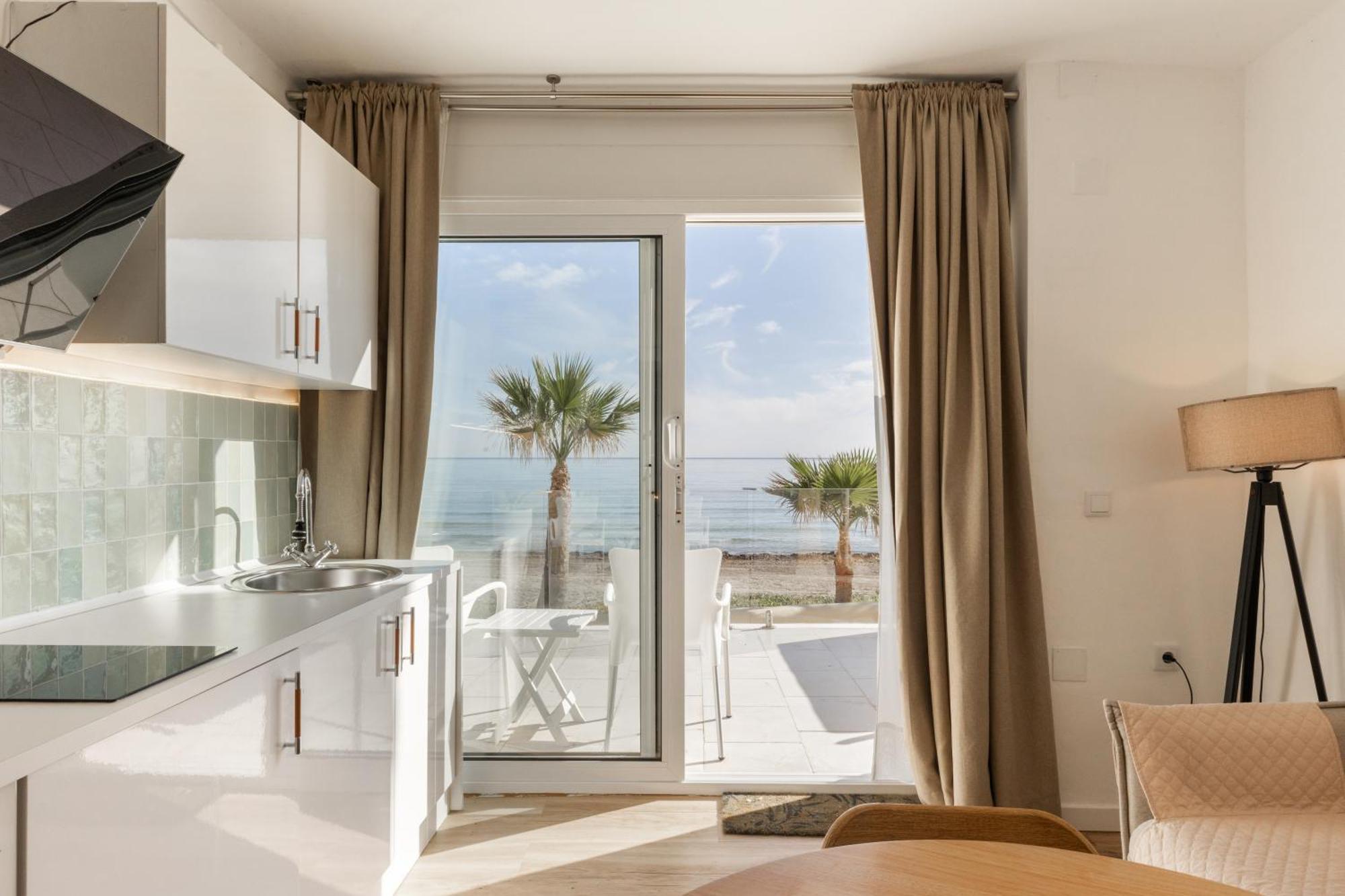 Maravilloso Apartamento Amanecer Cabo A Pie De Playa Y Mar En Chalet Roquetes 알리칸테 외부 사진